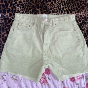 Gap Sage Green Corduroy Shorts